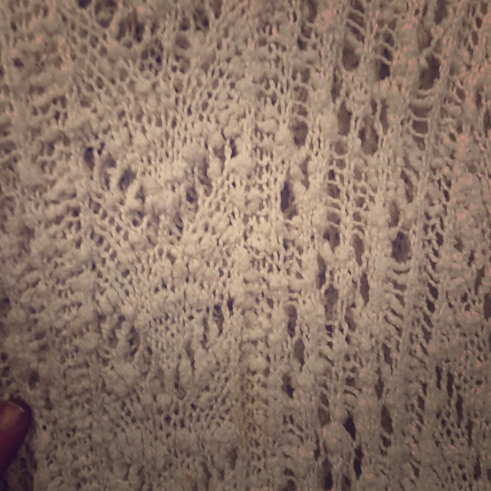 Crochet hooded sweater
